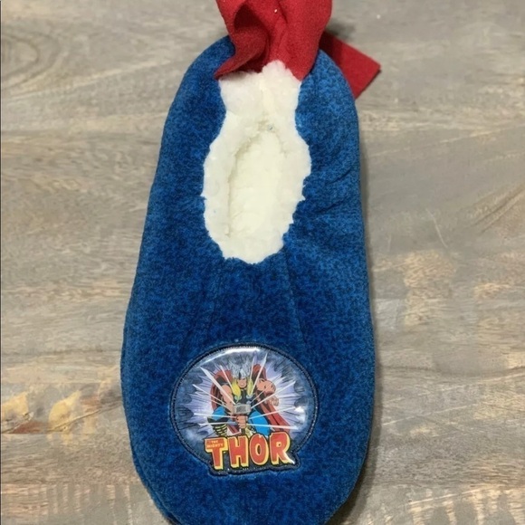 Thor Marvel Men’s Slipper Socks Fuzzy Babba - Picture 3 of 6
